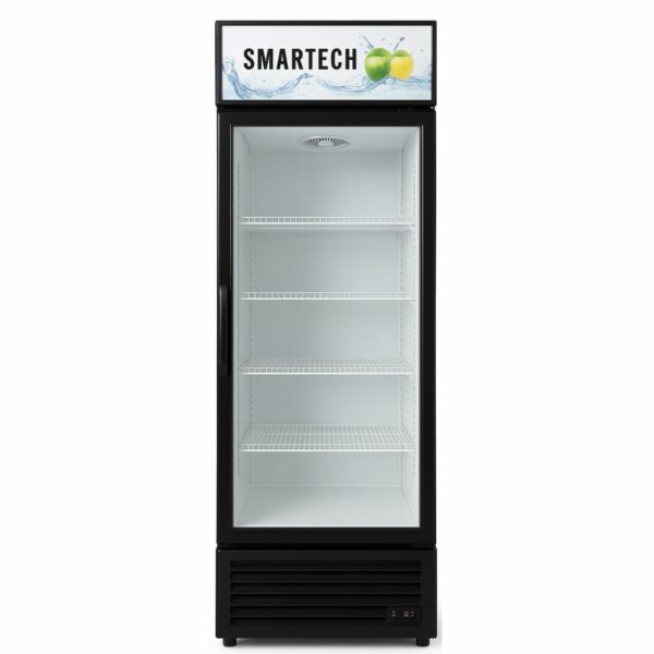 exhibidor refrigerado smartech de 11 pies cubicos 1 puerta de cristal bajo consumo electrico