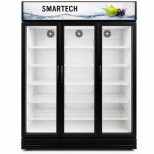exhibidor refrigerado smartech de 40 pies cubicos 3 puertas bajo consumo