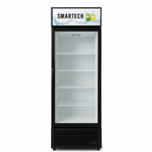exhibidor refrigerado smartech de 9 pies cubicos 1 puerta de cristal bajo consumo electrico