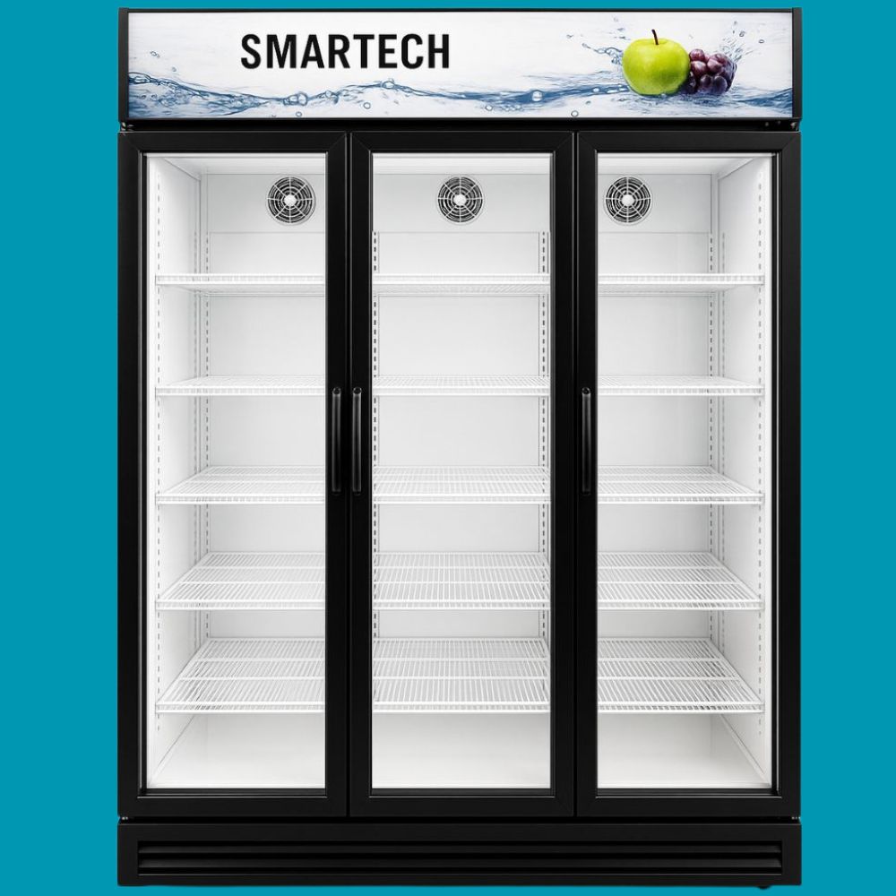 Exhibidor refrigerado smartech 3 puertas 40 pies cubicos