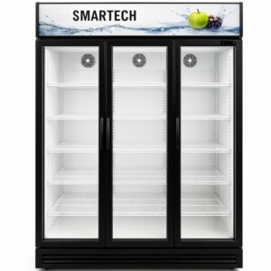 exhibidor refrigerado smartech de 40 pies cubicos 3 puertas bajo consumo
